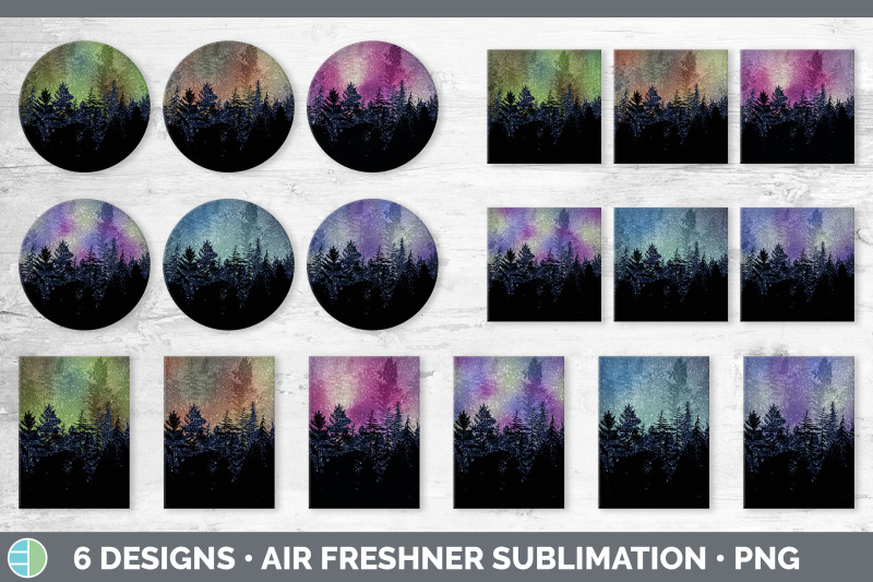 night-sky-air-freshener-sublimation-designs-bundle