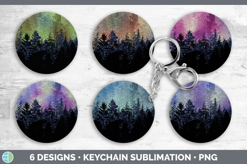 night-sky-keychain-bundle-keyring-sublimation-designs