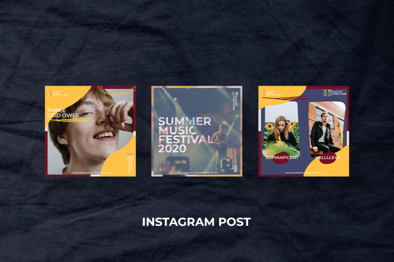 music-festival-instagram-post-template