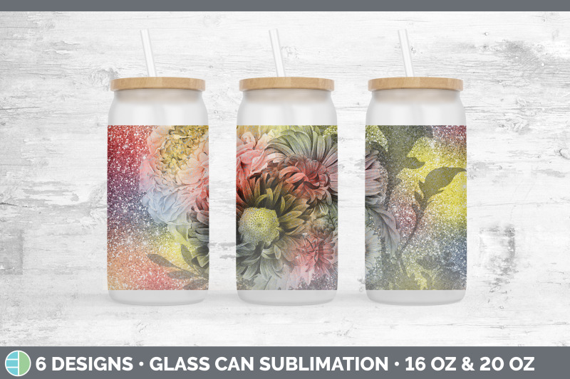 floral-glass-can-sublimation-beer-mason-jar