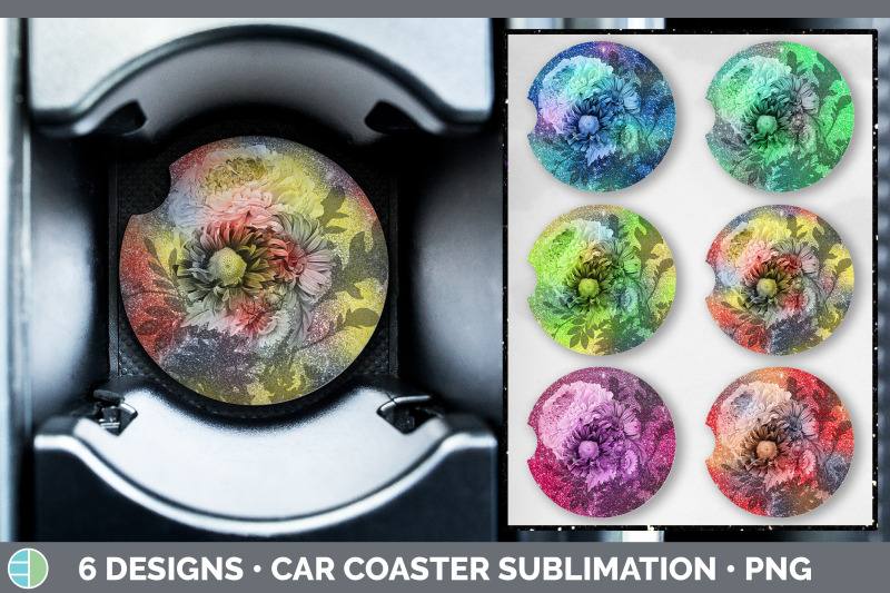 floral-car-coaster-sublimation-designs-bundle