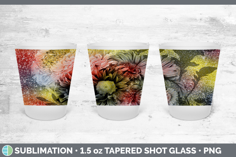 floral-shot-glass-sublimation-shot-glass-1-5oz-tapered