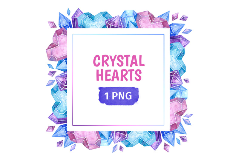 valentines-day-square-frame-with-crystal-hearts