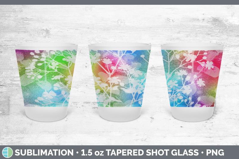 floral-shot-glass-sublimation-shot-glass-1-5oz-tapered