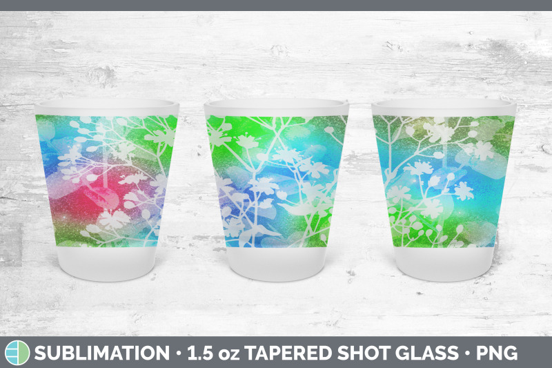 floral-shot-glass-sublimation-shot-glass-1-5oz-tapered