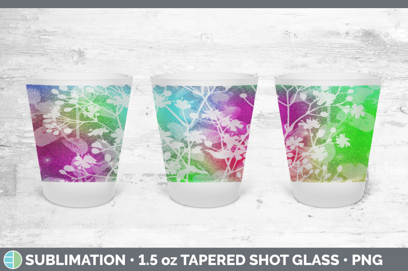 floral-shot-glass-sublimation-shot-glass-1-5oz-tapered