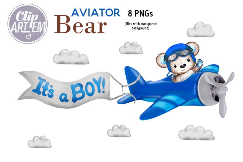 cute-aviator-bear-baby-bomber-hat-airplane-8-png-clip-art-bundle