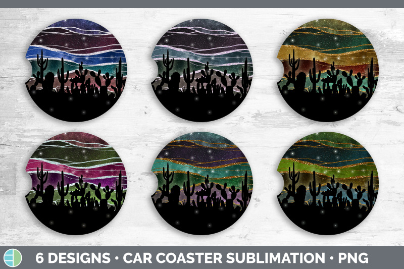 cactus-car-coaster-sublimation-designs-bundle