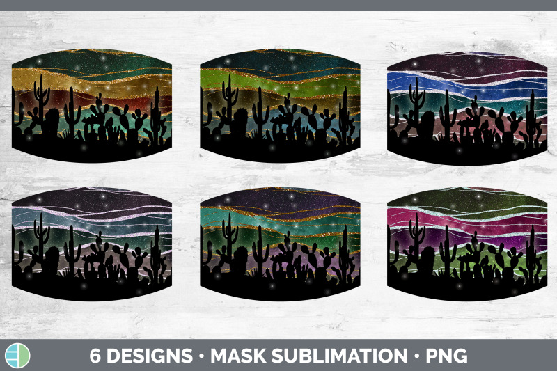 cactus-mask-sublimation-bundle-face-mask-designs