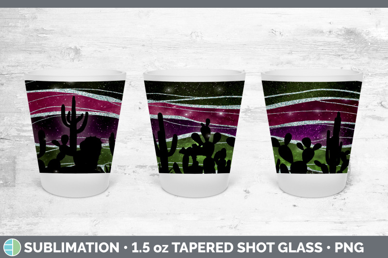 cactus-shot-glass-sublimation-shot-glass-1-5oz-tapered