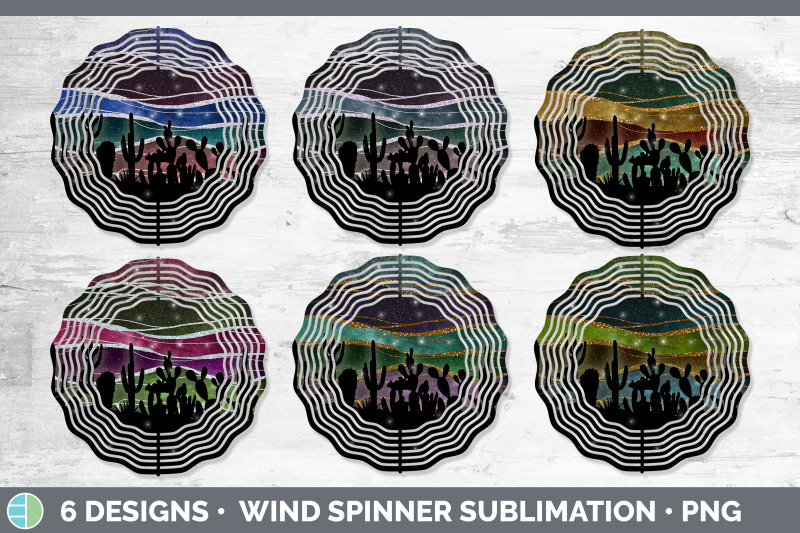 cactus-wind-spinner-sublimation-designs-bundle