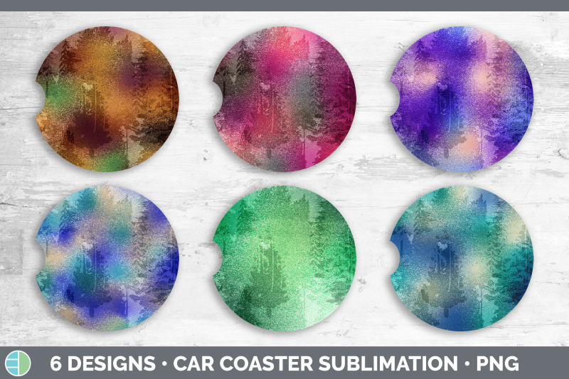 floral-car-coaster-sublimation-designs-bundle