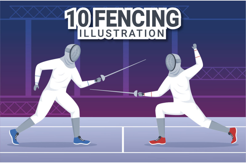 10-fencing-player-sport-illustration