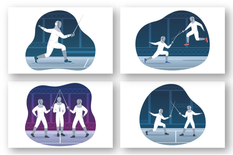 10-fencing-player-sport-illustration