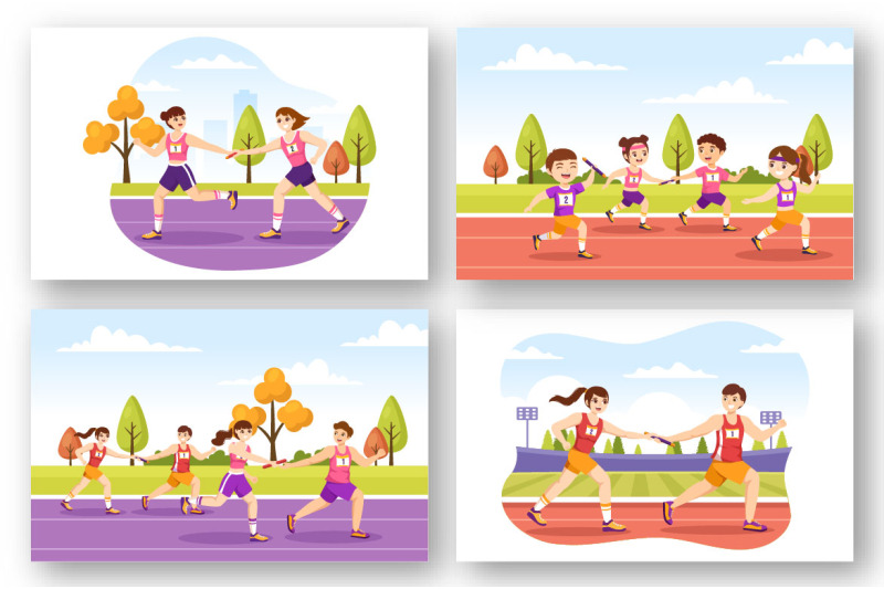 12-relay-race-sports-illustration