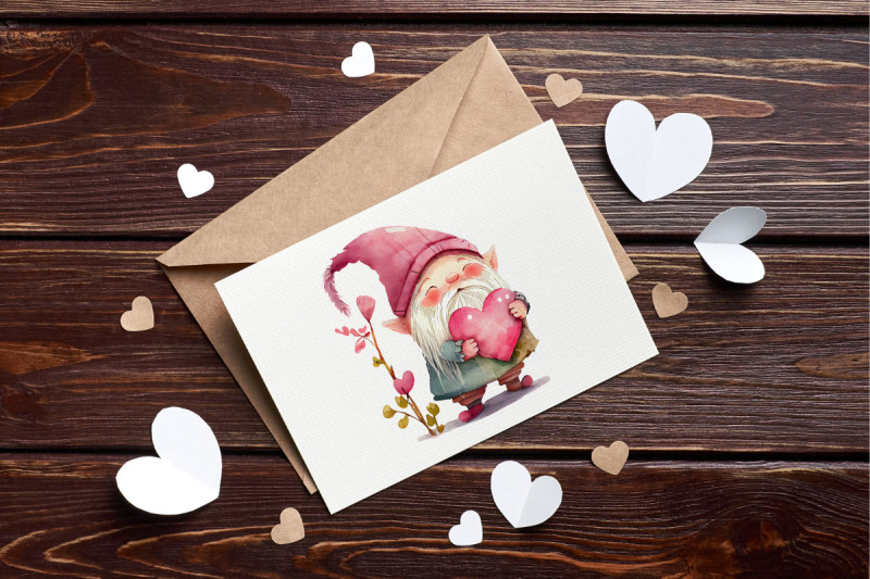 valentine-gnome-holding-heart-clipart-bundle