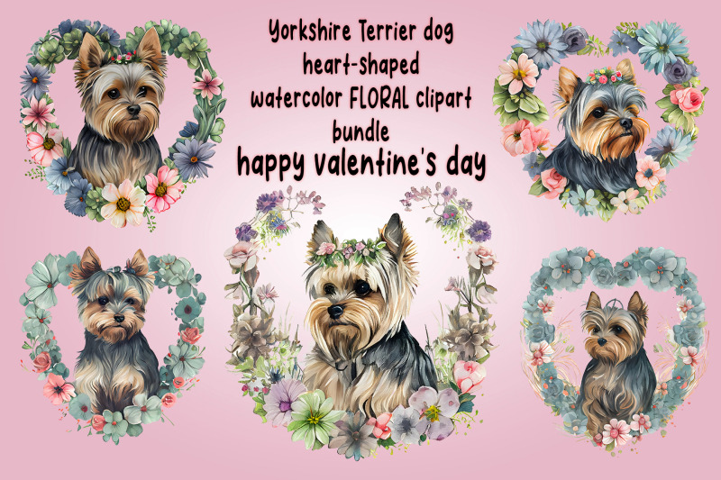 yorkshire-terrier-dog-in-valentine-heart-shaped-wreath