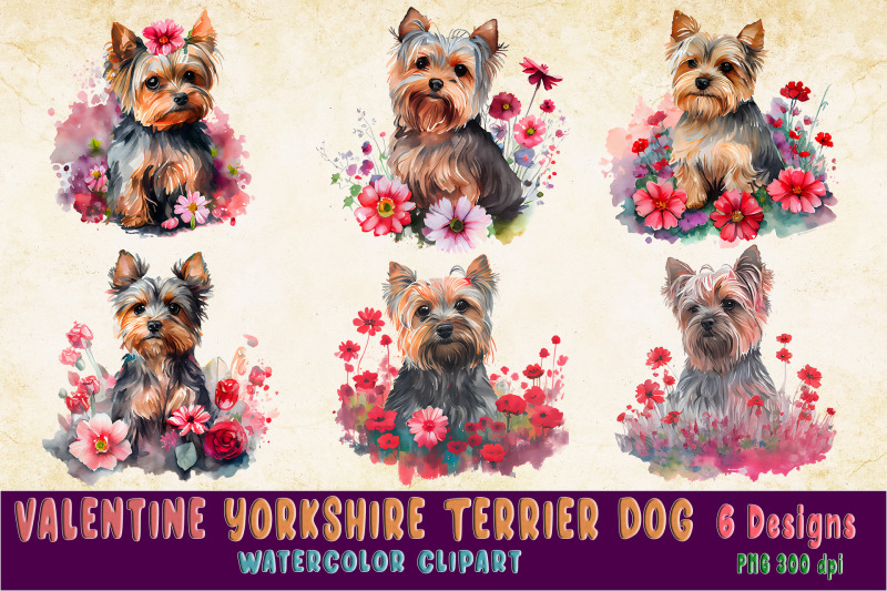 valentine-yorkshire-terrier-in-a-field-of-flower-watercolor-clipart-bu