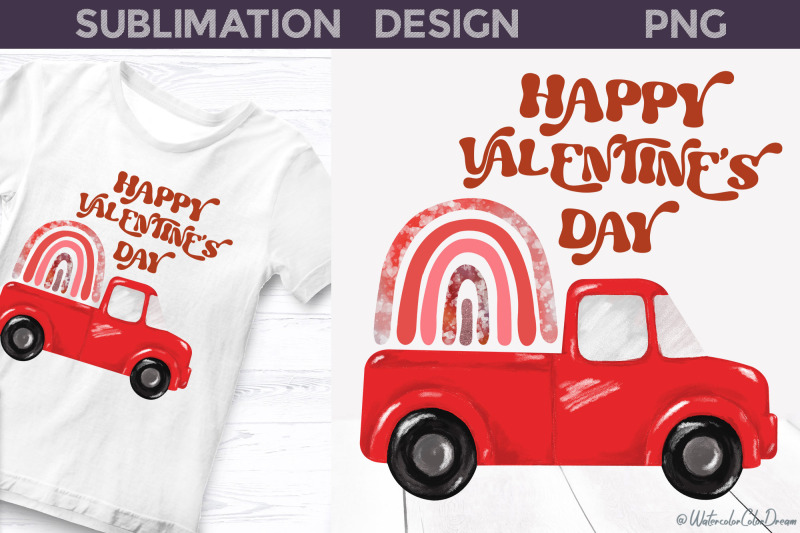 happy-valentines-day-i-red-truck-valentine-png