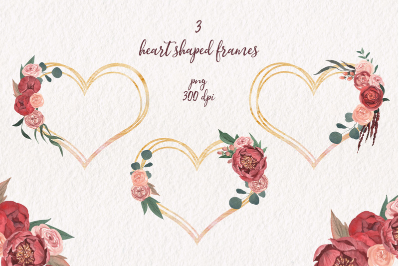romantic-peony-frames-and-wreaths-watercolor