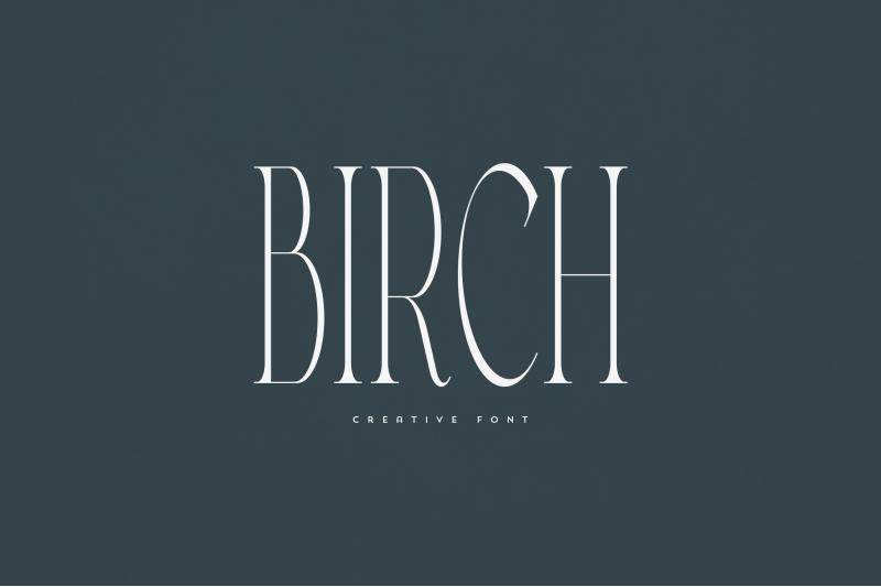 birch-creative-font