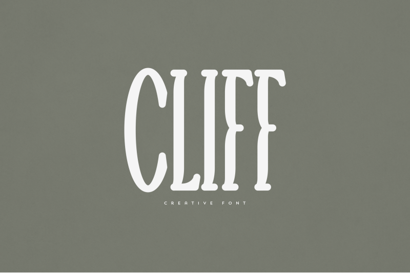 cliff-creative-font