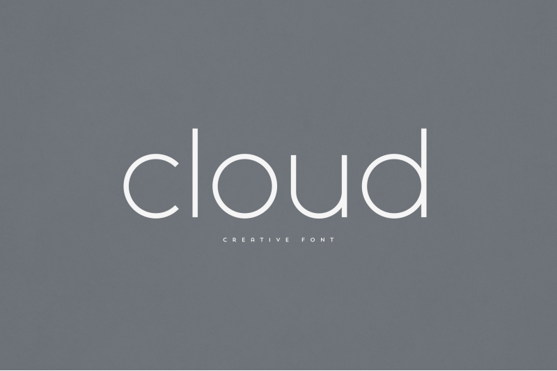 cloud-creative-font