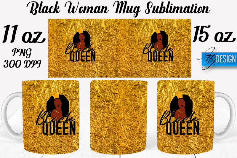 black-woman-mug-sublimation-coffee-11-oz-15-oz-mug-sublimation