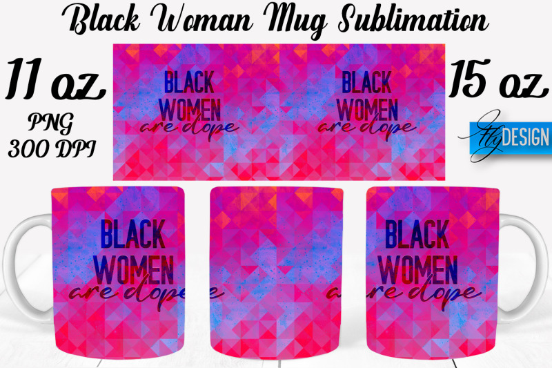 black-woman-mug-sublimation-coffee-11-oz-15-oz-mug-sublimation