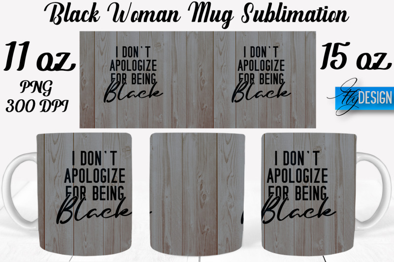 black-woman-mug-sublimation-coffee-11-oz-15-oz-mug-sublimation