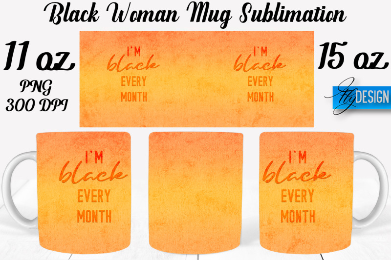 black-woman-mug-sublimation-coffee-11-oz-15-oz-mug-sublimation