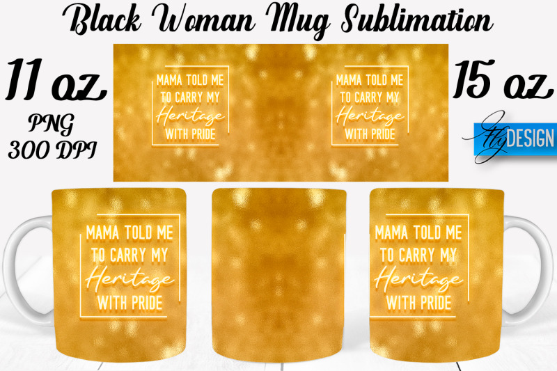 black-woman-mug-sublimation-coffee-11-oz-15-oz-mug-sublimation