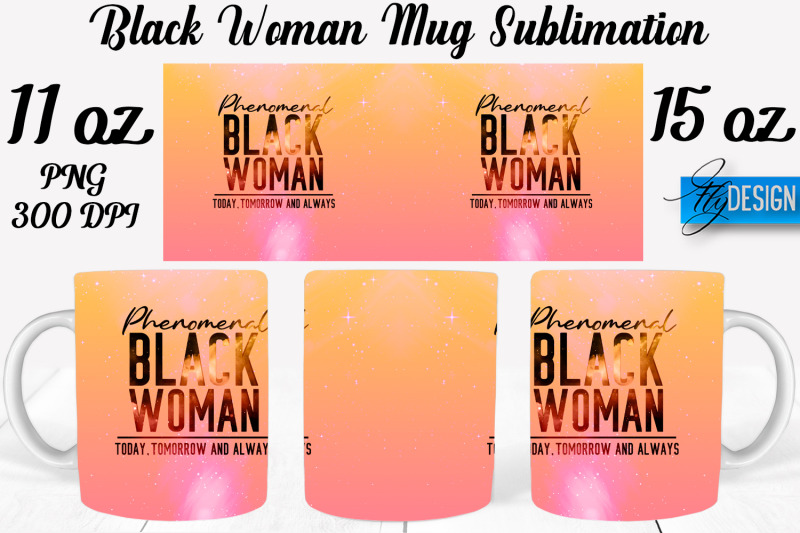 black-woman-mug-sublimation-coffee-11-oz-15-oz-mug-sublimation