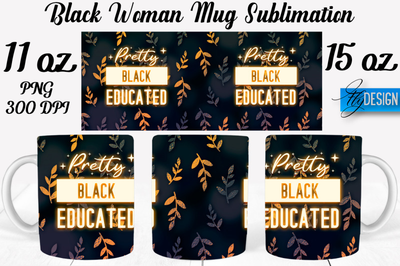 black-woman-mug-sublimation-coffee-11-oz-15-oz-mug-sublimation