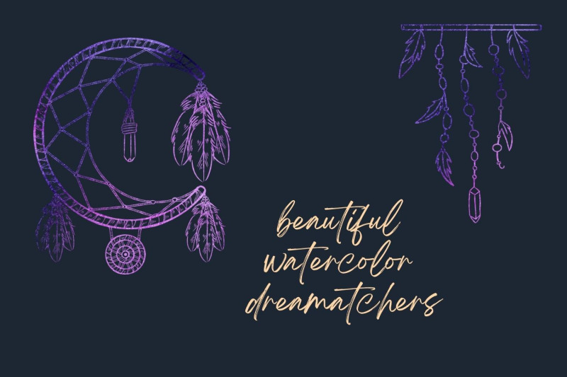 watercolor-dreamcatchers-collection