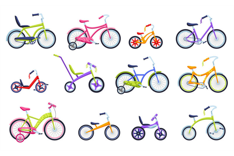 cartoon-kids-bicycles-children-bikes-for-boys-and-girls-bicycle-with