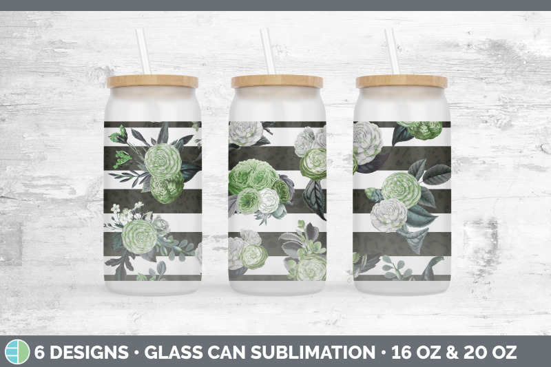 striped-flowers-glass-can-sublimation-beer-mason-jar