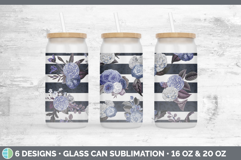 striped-flowers-glass-can-sublimation-beer-mason-jar