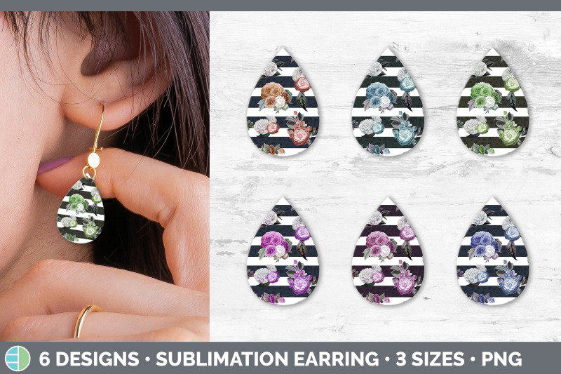 striped-flowers-teardrop-earring-sublimation-designs-bundle