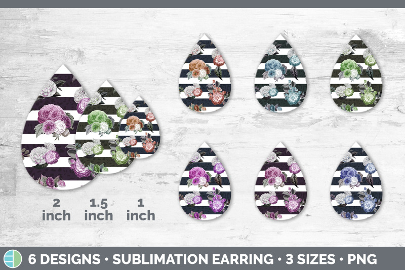 striped-flowers-teardrop-earring-sublimation-designs-bundle