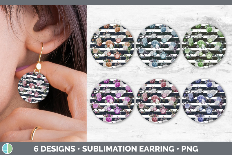 striped-flowers-round-earring-sublimation-designs-bundle