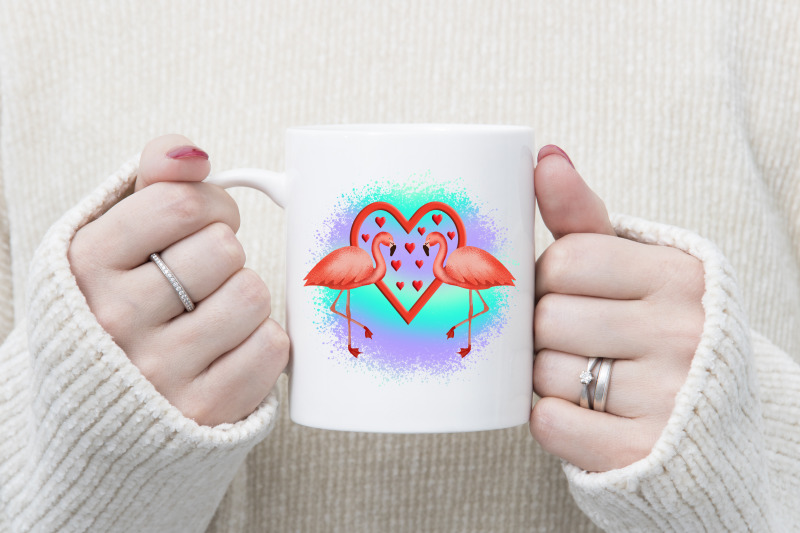 valentine-be-mine-sublimation-flamingo-sublimation-design