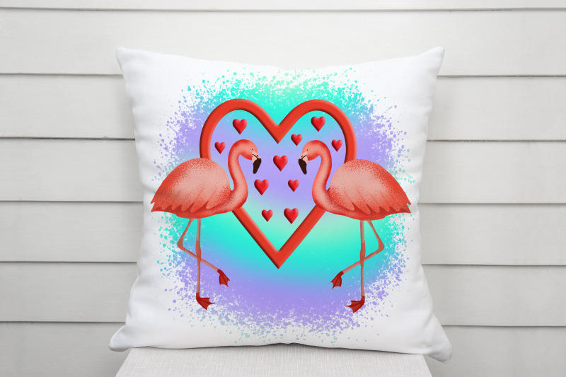 valentine-be-mine-sublimation-flamingo-sublimation-design