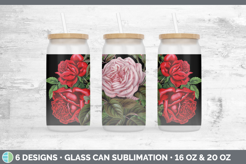 romantic-rose-glass-can-sublimation-beer-mason-jar