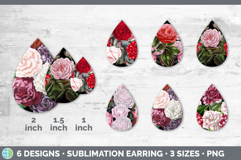 romantic-rose-teardrop-earring-sublimation-designs-bundle