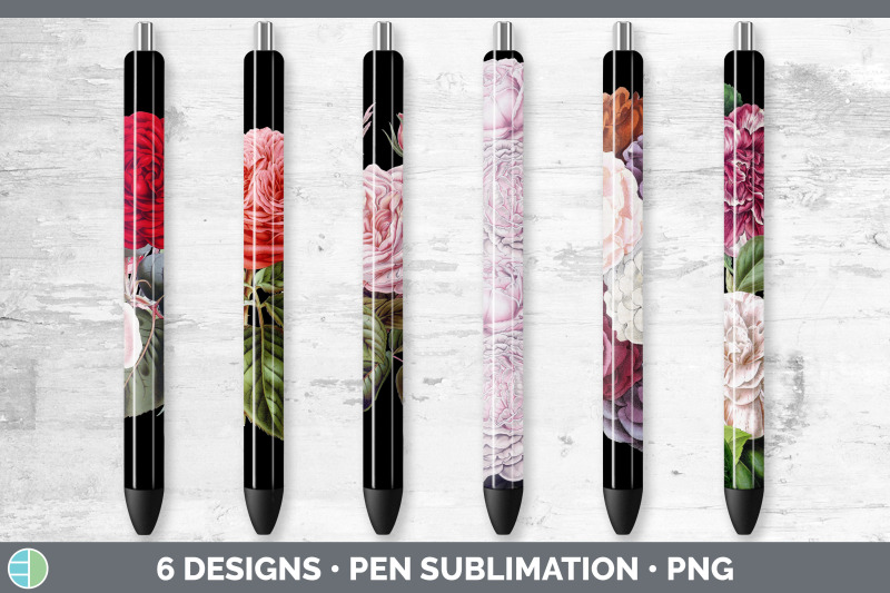 romantic-rose-pen-wraps-epoxy-sublimation-bundle