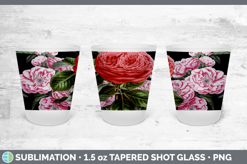 romantic-rose-shot-glass-sublimation-shot-glass-1-5oz-tapered