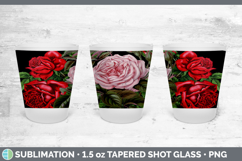 romantic-rose-shot-glass-sublimation-shot-glass-1-5oz-tapered