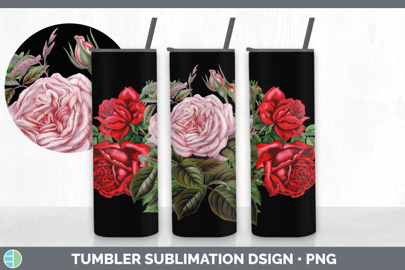 romantic-rose-tumbler-sublimation-bundle