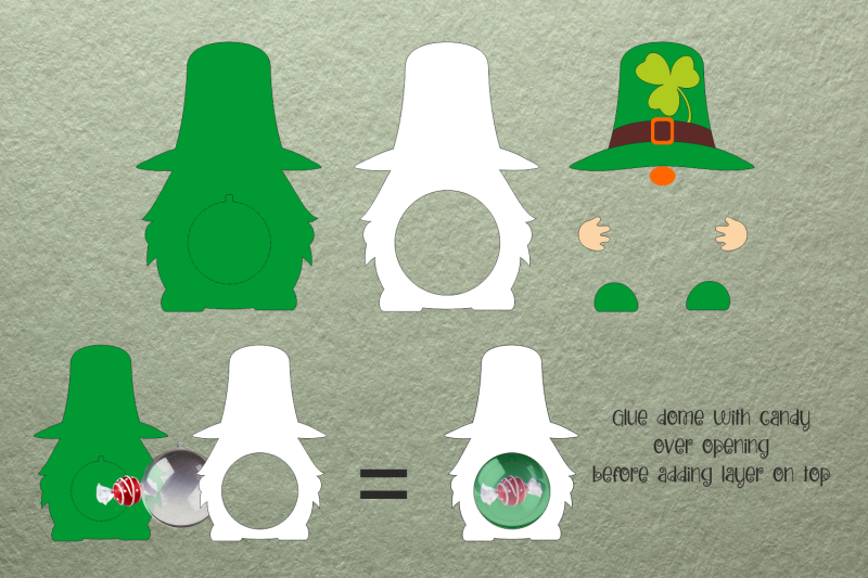 patricks-day-gnome-candy-dome-paper-craft-template